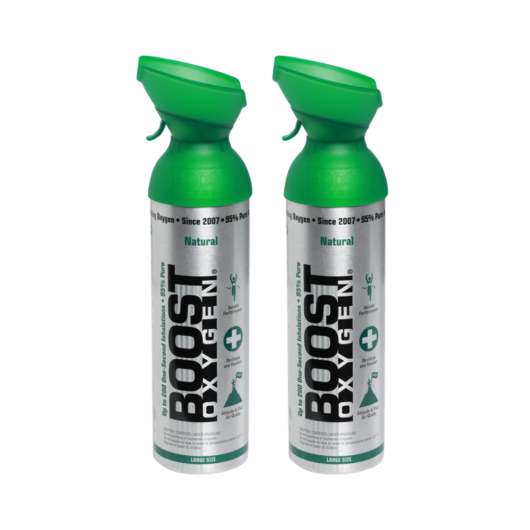 2pk 10 Litres of Boost Pure Oxygen in a Can Supplemental - 200 Breath (Large) - Appliances > Aroma Diffusers &