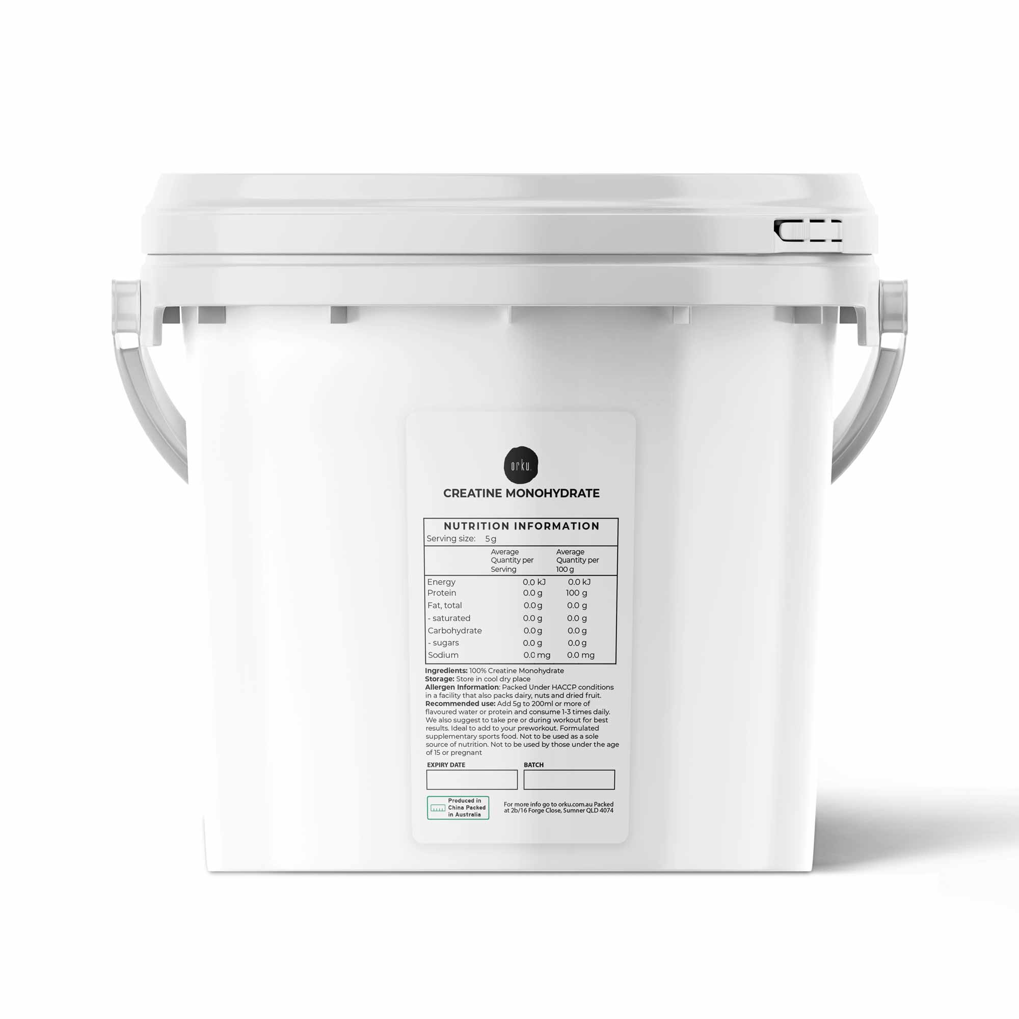 3Kg Creatine Monohydrate Powder - Micronised Pure Protein Supplement Bucket - Health & Beauty > Nutrition & Supplements