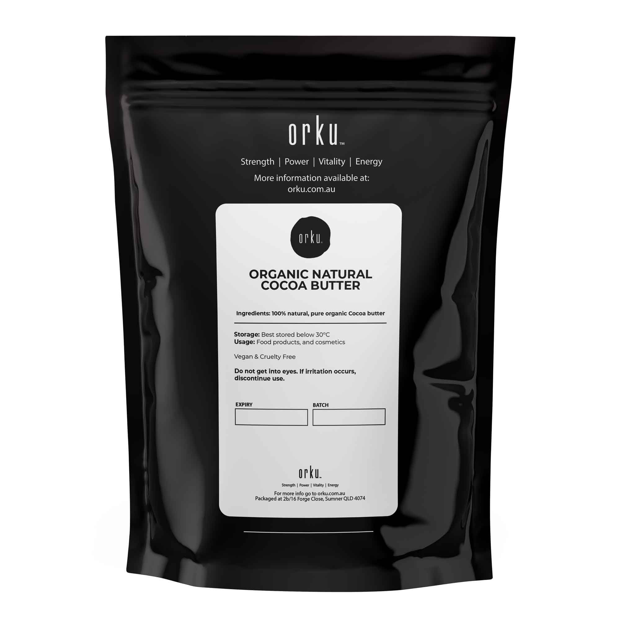 400g Organic Cocoa Butter - Raw Natural Food Grade Chunks - Skin Body DIY Cream - Health & Beauty > Skincare > Facial