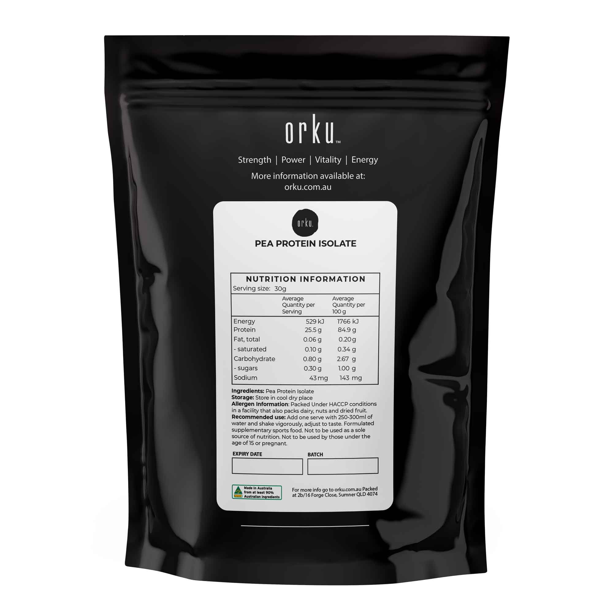 400g Pea Protein Isolate Powder - Plant Based Vegan Vegetarian Shake Supplement - Health & Beauty > Nutrition &