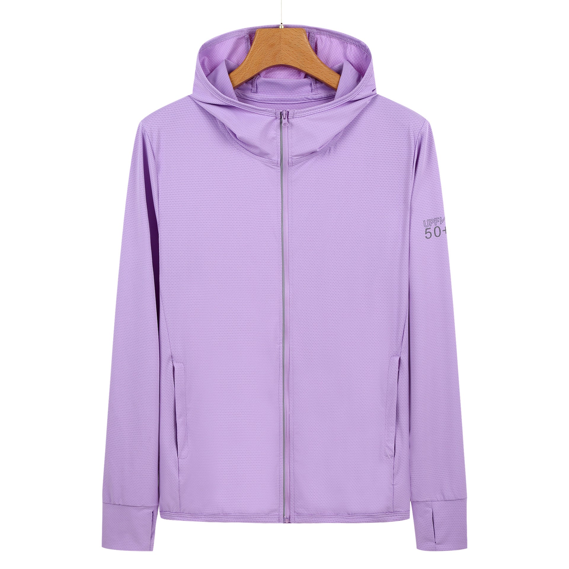 Premium 4XL Purple Long Sleeve UV Protection Summer Breathable Knitted Ice Silk Outdoor Sun Protection Clothing - Unisex Thin Sunscreen Shirt