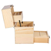 59 Slots Essential Oils Storage Box - Wooden 3-Tier Bottle Holder - Home & Garden > Kitchenware > Food Storage