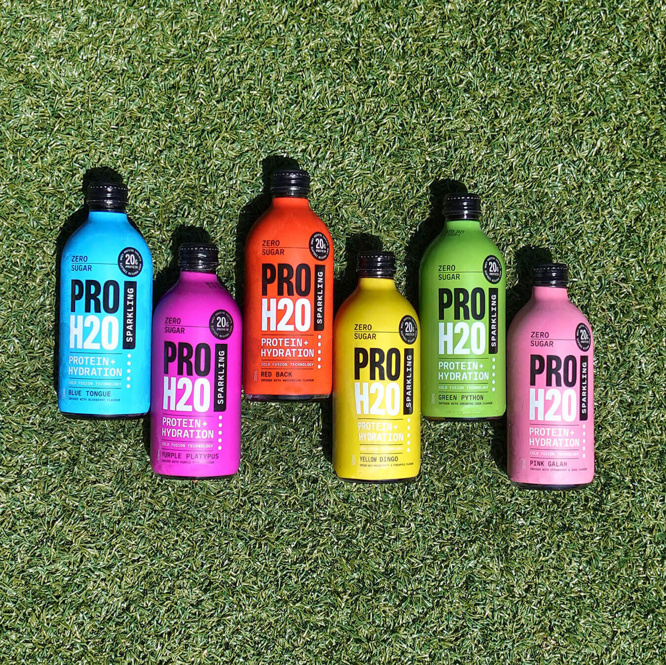 Premium 6x PRO H20 Sparkling 20g Protein Hydration Drink Zero Sugar Hydrate Mix Pack