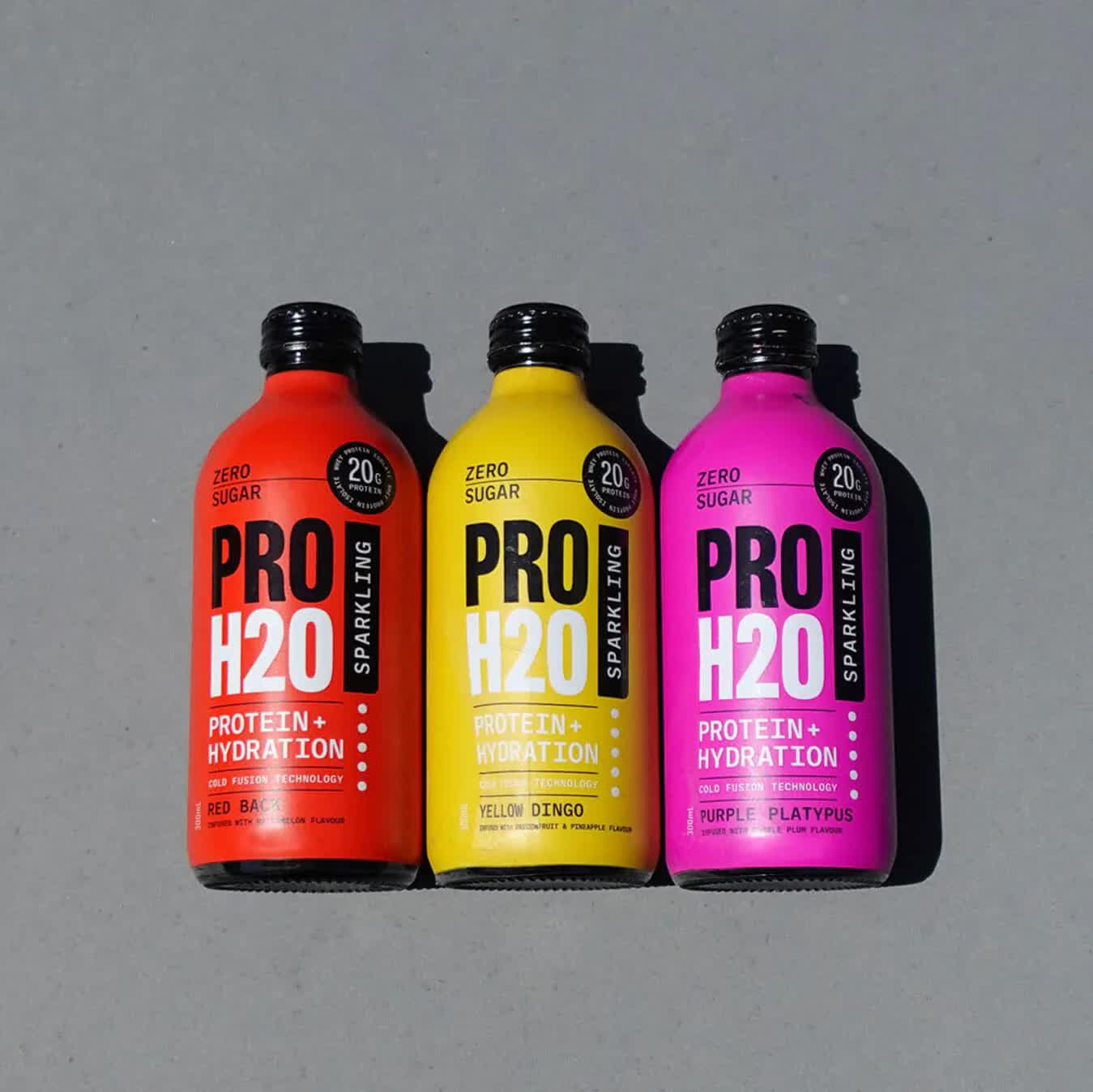 Premium 6x PRO H20 Sparkling 20g Protein Hydration Drink Zero Sugar Hydrate Mix Pack