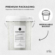 800g Magnesium Chloride Flakes Hexahydrate Tub - Organic USP Food Grade Salt - Health & Beauty > Bath & Body > Bath