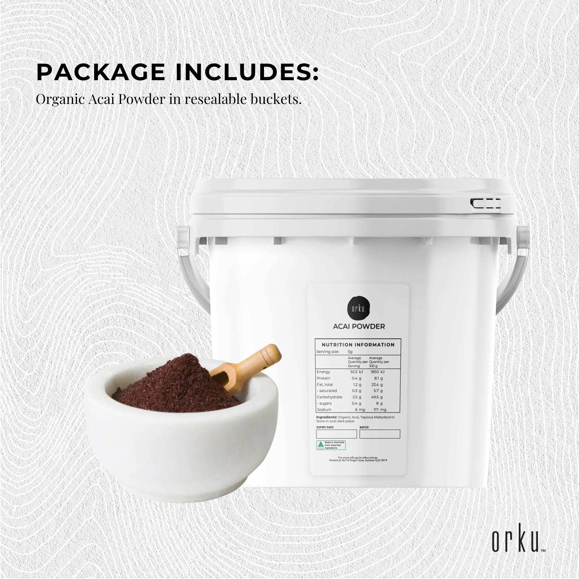 Organic Acai Powder 2.5Kg - Health & Beauty > Nutrition & Supplements > Vitamins & Supplements