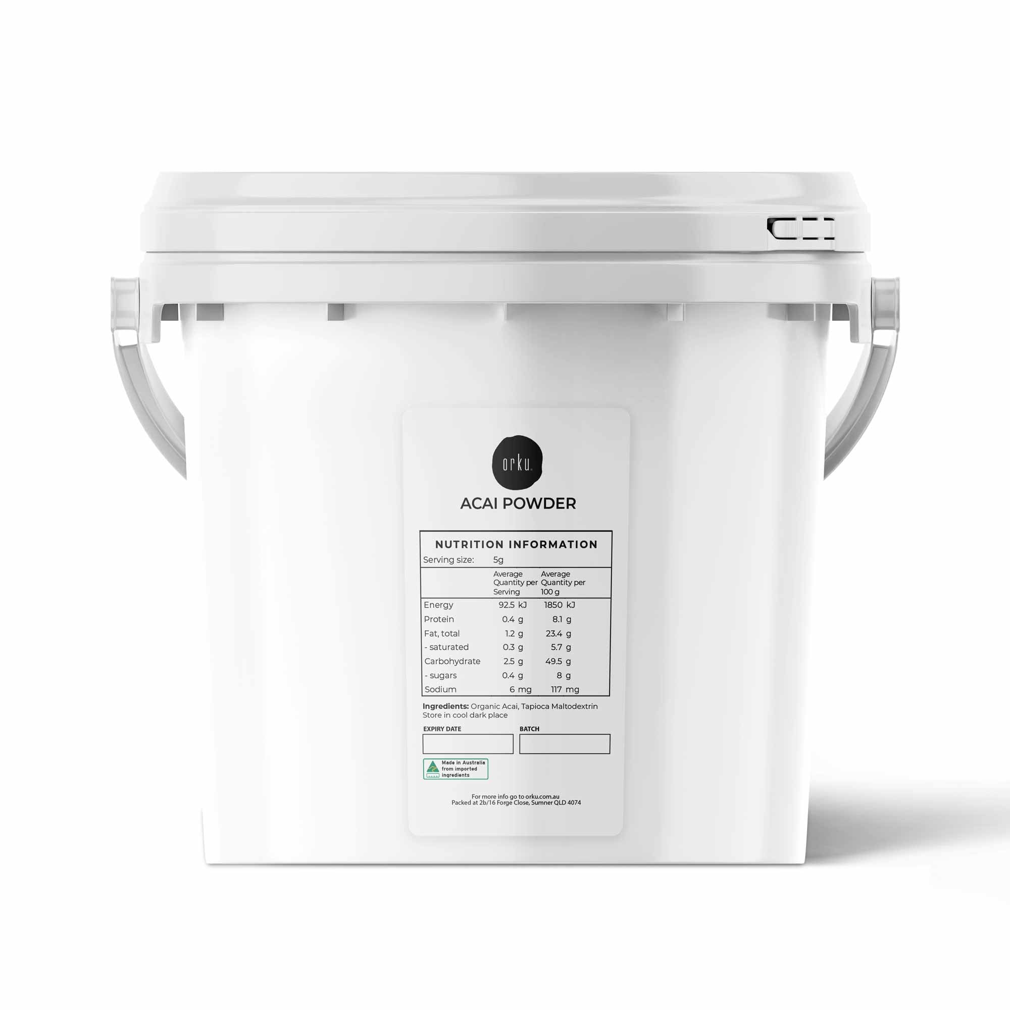 Organic Acai Powder 2.5Kg - Health & Beauty > Nutrition & Supplements > Vitamins & Supplements