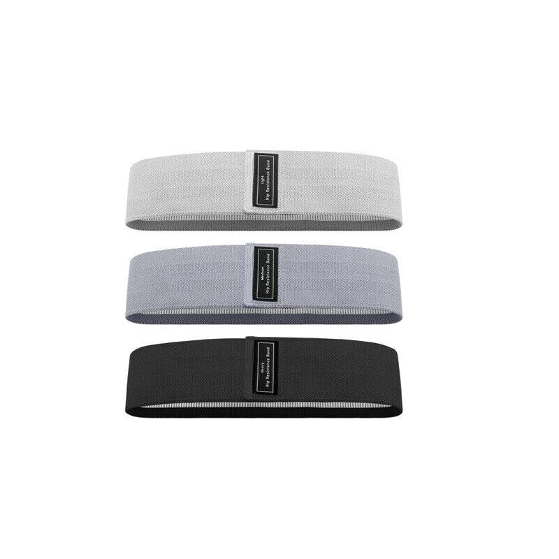 Premium Aolikes Set 3 Resistance Booty Bands Hip Circle Loop Bands Workout Exercise - Set of 3 (Pink,Grey,Black) with Bag