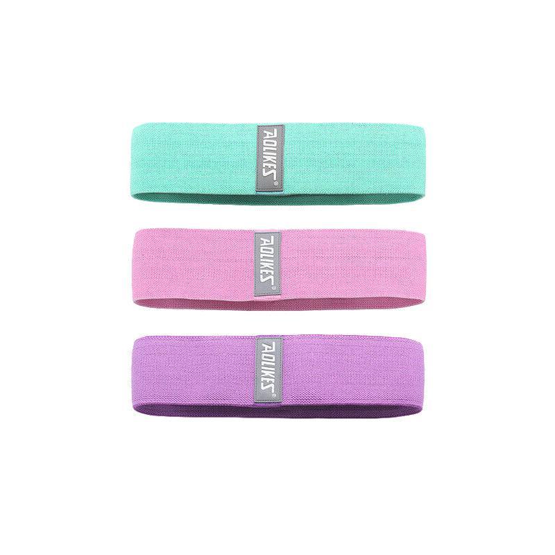 Premium Aolikes Set 3 Resistance Booty Bands Hip Circle Loop Bands Workout Exercise - Set of 3 (Light Grey,Grey,Black) with Bag