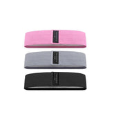Premium Aolikes Set 3 Resistance Booty Bands Hip Circle Loop Bands Workout Exercise - Set of 3 (Light Grey,Grey,Black) with Bag