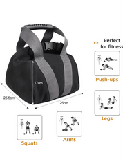 Premium Black Portable Fitness Kettlebell Sandbag