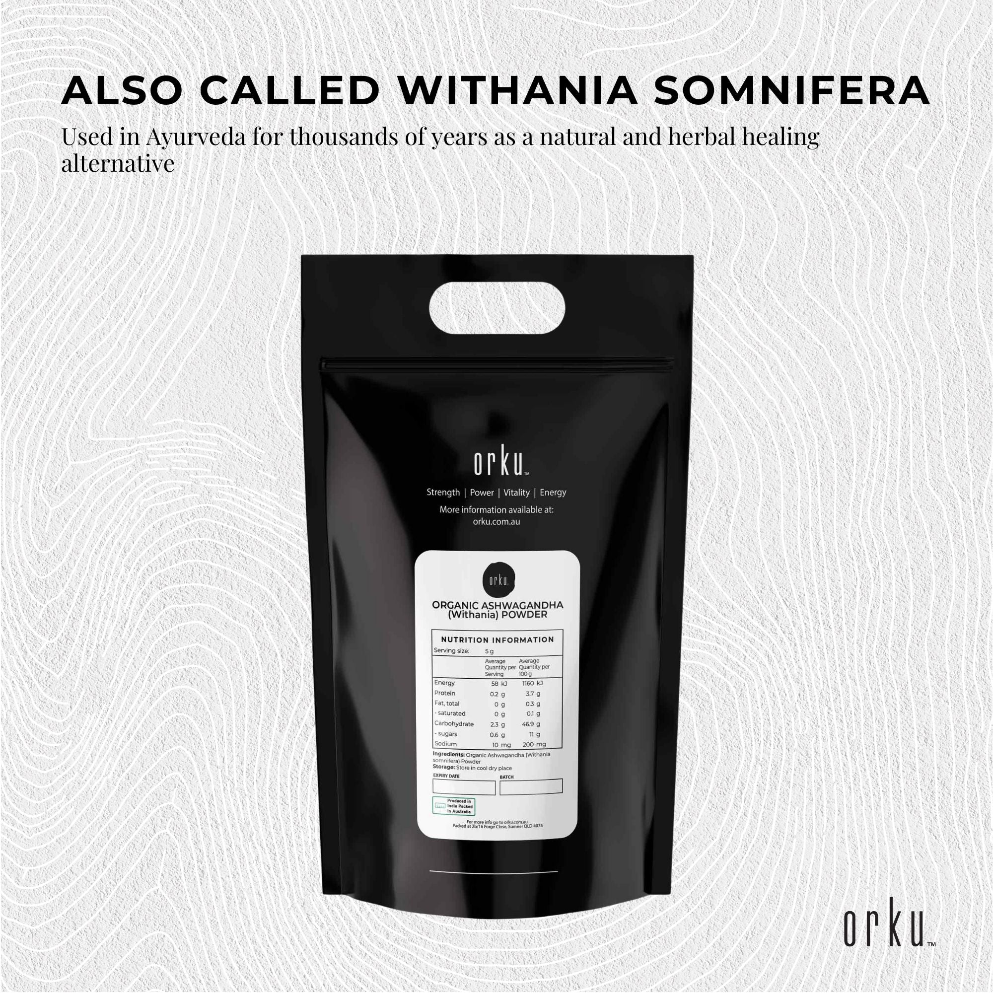 Bulk 20Kg Organic Ashwagandha Root Powder Withania Somnifera Herb Supplement - Health & Beauty > Nutrition &