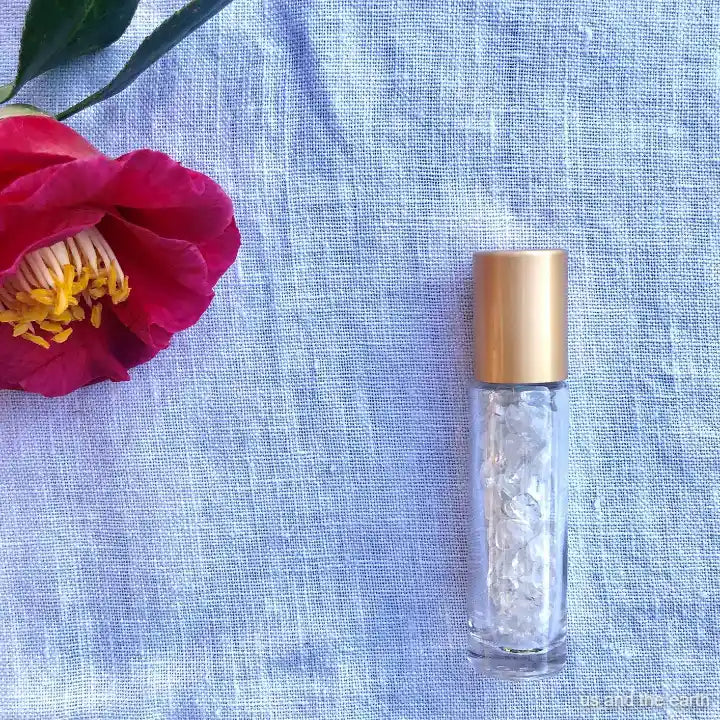 Essential Oil Crystal Gemstone Roller Bottle - Health & Beauty > Massage & Relaxation > Massage Oils