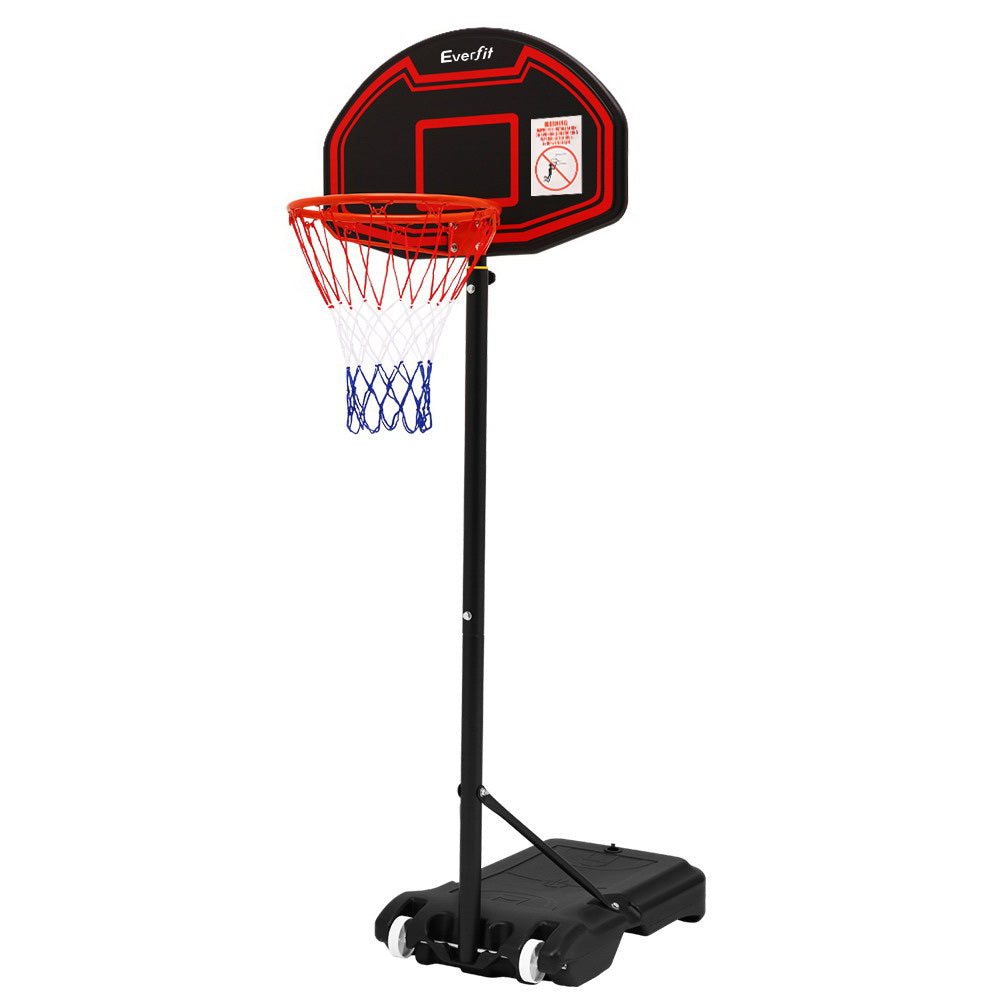 Premium Everfit 2.1M Basketball Hoop Stand System Adjustable Portable Pro Kids Black