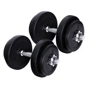 Premium Everfit 20kg Dumbbell Set Weight Plates Dumbbells Lifting Bench