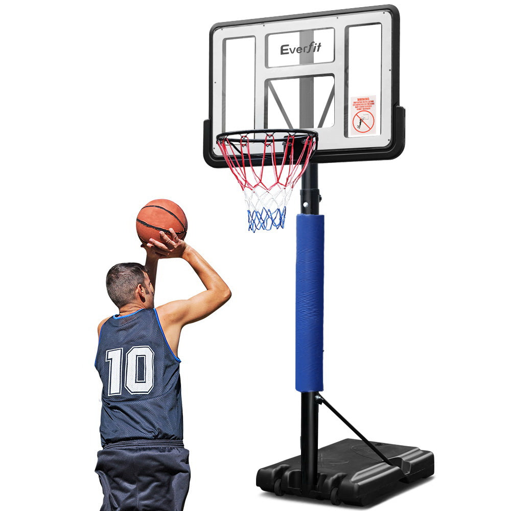 Premium Everfit 3.05M Basketball Hoop Stand System Adjustable Height Portable Pro Blue