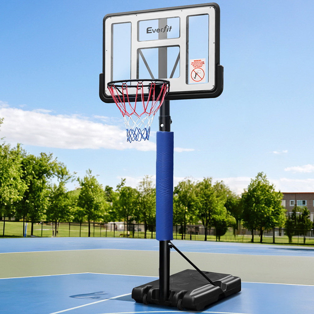Premium Everfit 3.05M Basketball Hoop Stand System Adjustable Height Portable Pro Blue