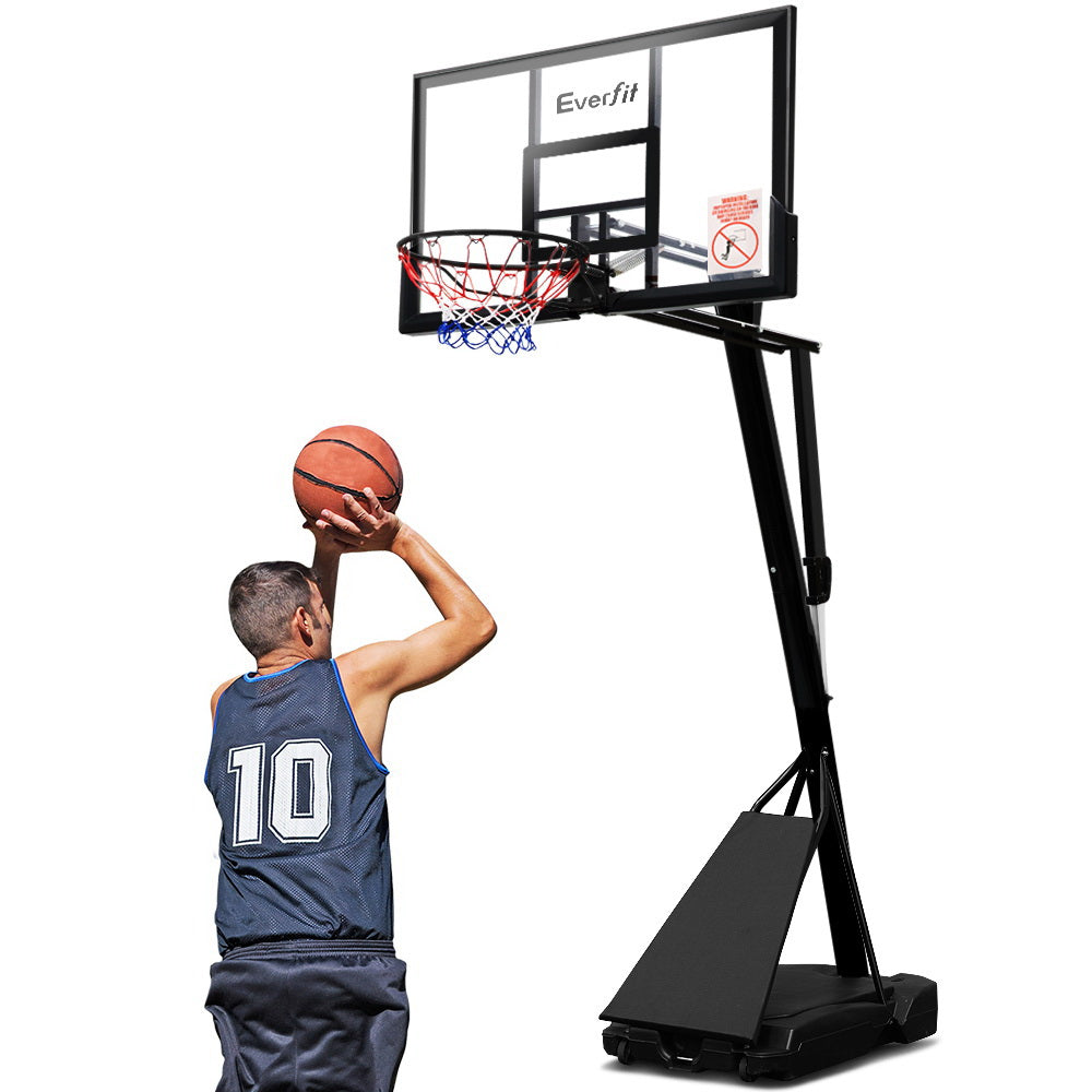 Premium Everfit 3.05M Basketball Hoop Stand System Adjustable Height Portable Black Pro