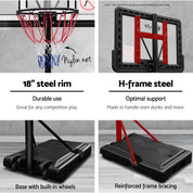 Premium Everfit 3.05M Basketball Hoop Stand System Adjustable Height Portable Pro Blue
