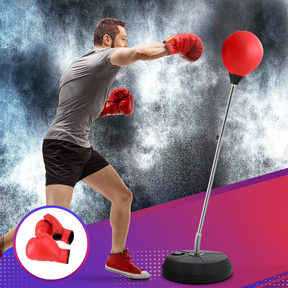 Premium Everfit Adult Punching Bag Stand 150cm Adjustable Freestanding with Gloves and Pump