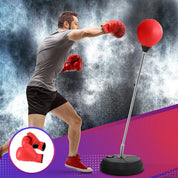 Premium Everfit Adult Punching Bag Stand 150cm Adjustable Freestanding with Gloves and Pump