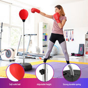 Premium Everfit Adult Punching Bag Stand 150cm Adjustable Freestanding with Gloves and Pump