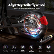 Premium Everfit Exercise Bike Elliptical Cross Trainer Home Gym Fitness Machine LCD