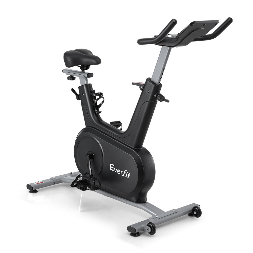 Premium Everfit Exercise Bike Spin Bike Electromagnetic Smart Home Fitness 24-Level Resistance 120kg Bluetooth