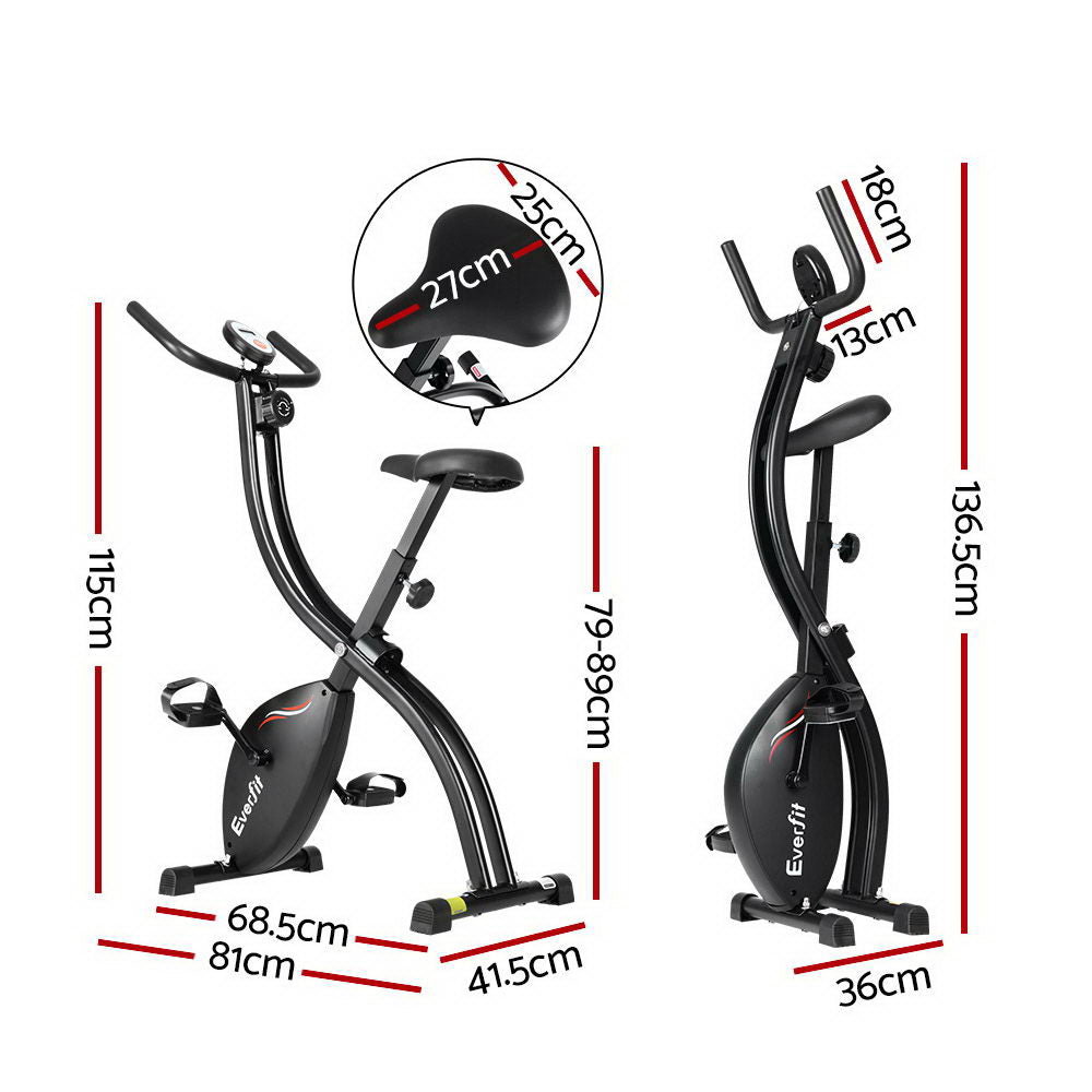 Premium Everfit Folding Exercise Bike Magnetic X-Bike Bicycle Indoor Cycling Cardio