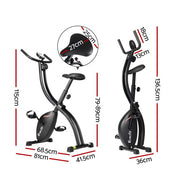 Premium Everfit Folding Exercise Bike Magnetic X-Bike Bicycle Indoor Cycling Cardio