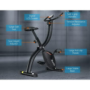 Premium Everfit Folding Exercise Bike Magnetic X-Bike Bicycle Indoor Cycling Cardio