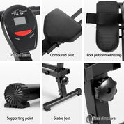 Premium Everfit Hydraulic Rowing Machine Rower 12 Levels Resistance Exercise Fitness Gym Cardio