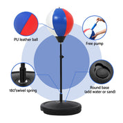 Premium Everfit Kids Punching Bag Stand Set Adjustable 76-112cm with Gloves & Pump
