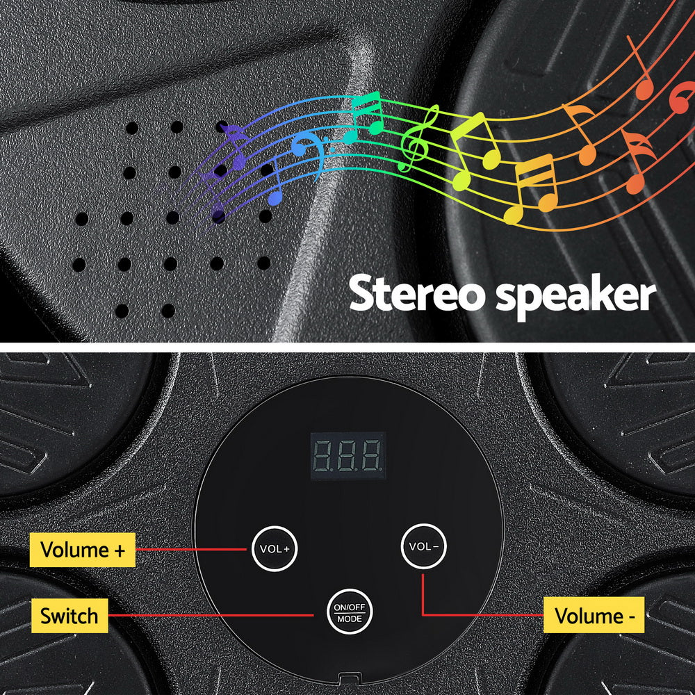 Premium Everfit Music Boxing Machine Bluetooth Wall-Mounted Punch Target with LED Display & Gloves