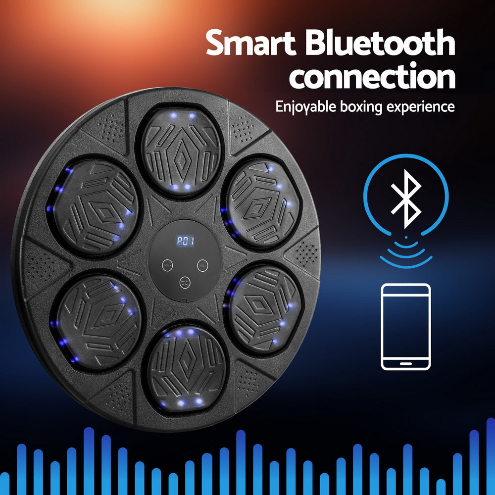 Premium Everfit Music Boxing Machine Bluetooth Wall-Mounted Punch Target with LED Display & Gloves