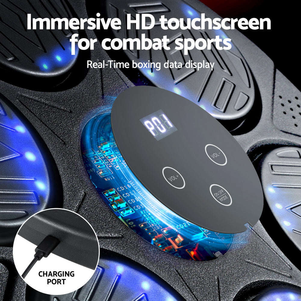 Premium Everfit Music Boxing Machine Bluetooth Wall-Mounted Punch Target with LED Display & Gloves