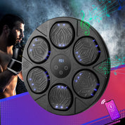 Premium Everfit Music Boxing Machine Bluetooth Wall-Mounted Punch Target with LED Display & Gloves