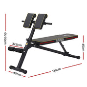 Premium Everfit Roman Chair Adjustable Weight Bench Strength Training Preacher Curls