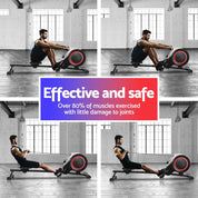 Premium Everfit Rowing Machine 16 Levels Foldable Magnetic Rower Gym Cardio Workout