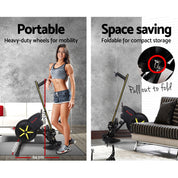 Premium Everfit Rowing Machine Air Rower Exercise Fitness Gym Home Cardio
