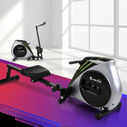 Premium Everfit Rowing Machine Rower Elastic Rope Resistance Fitness Home Cardio Silver