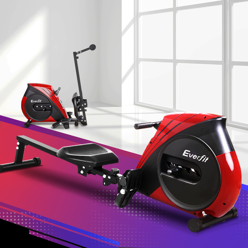 Premium Everfit Rowing Machine Rower Elastic Rope Resistance Fitness Home Cardio