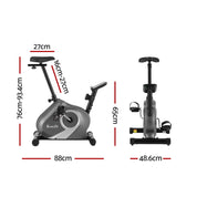Premium Everfit Under Desk Exercise Bike Magnetic Resistance Cardio workouts 120kg Capacity