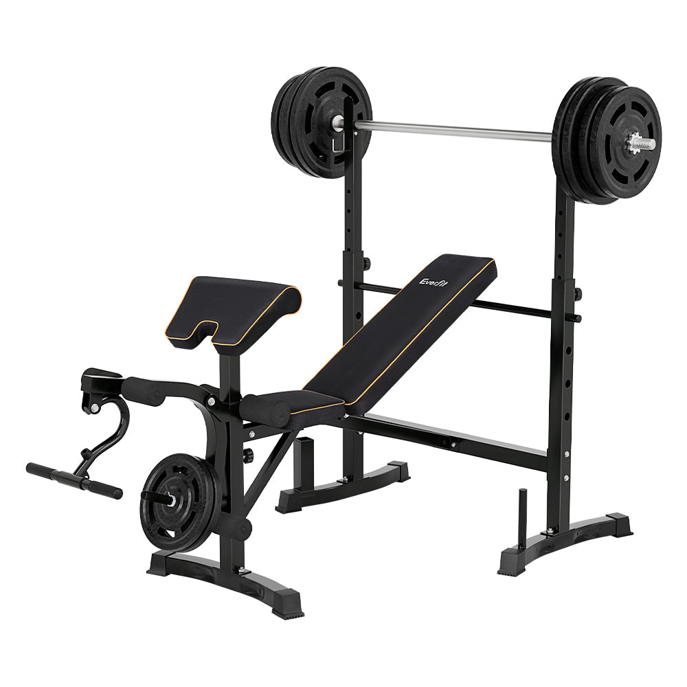 Premium Everfit Weight Bench 10 in 1 Bench Press Home Gym Station 330kg Capacity