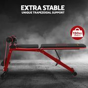 Premium Everfit Weight Bench Adjustable FID Bench Press Home Gym 150kg Capacity
