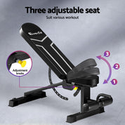 Premium Everfit Weight Bench Adjustable FID Bench Press Home Gym 450kg Capacity