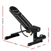 Premium Everfit Weight Bench Adjustable FID Bench Press Home Gym 450kg Capacity