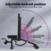 Premium Everfit Weight Bench Adjustable FID Bench Press Home Gym 450kg Capacity