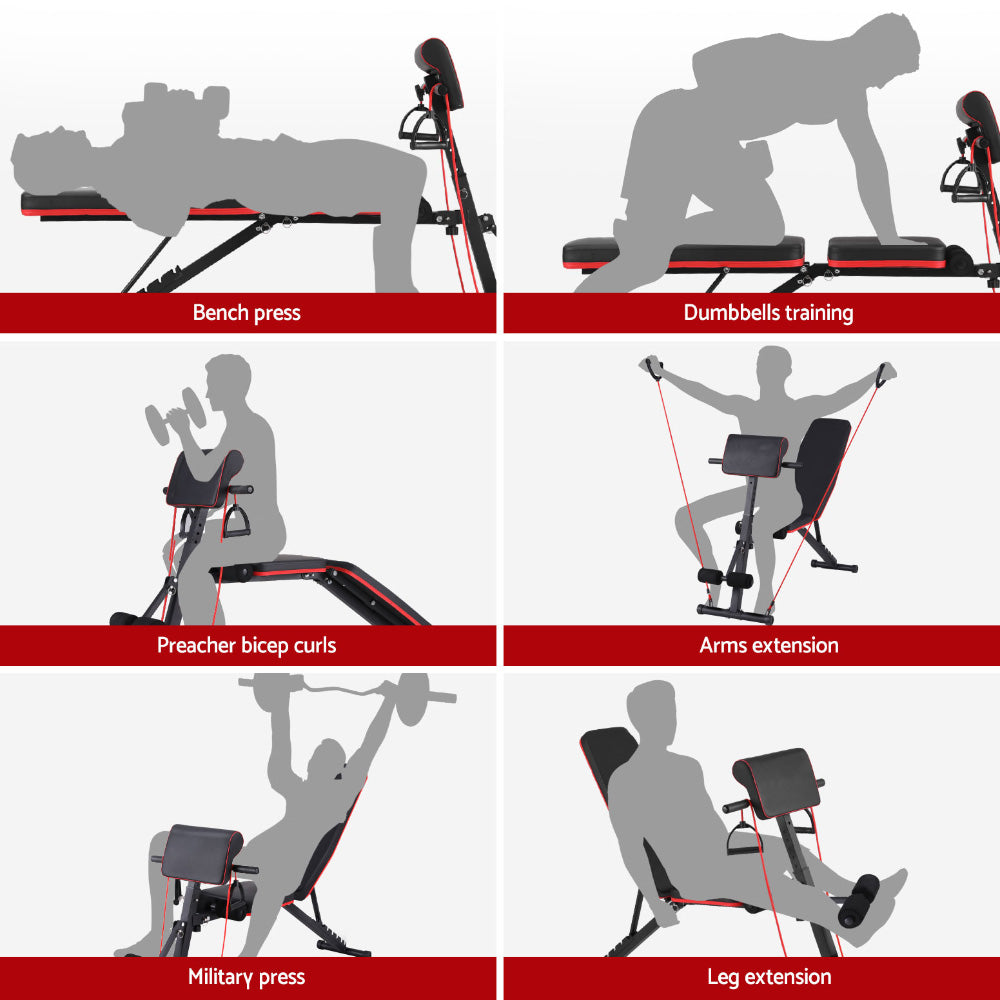 Premium Everfit Weight Bench Adjustable Preacher Curl Bench Press Dumbbell Stool 260kg