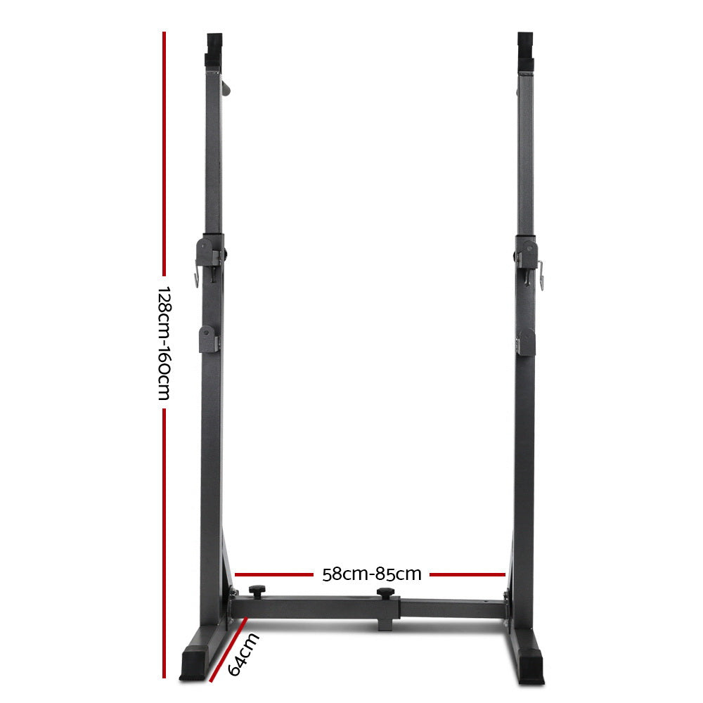 Premium Everfit Weight Bench Adjustable Squat Rack Home Gym Equipment 300kg